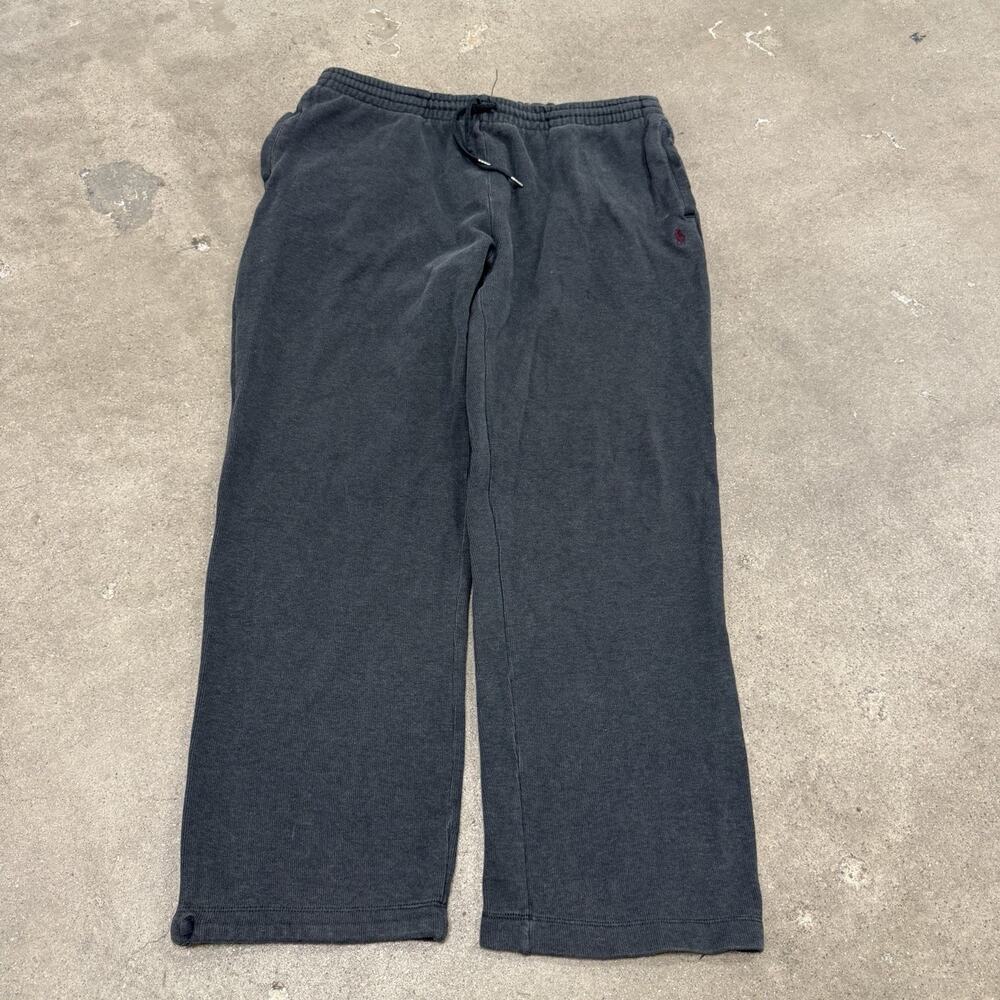 VINTAGE POLO RALPH LAUREN LOUNGE SWEATPANTS GREY MENS LARGE